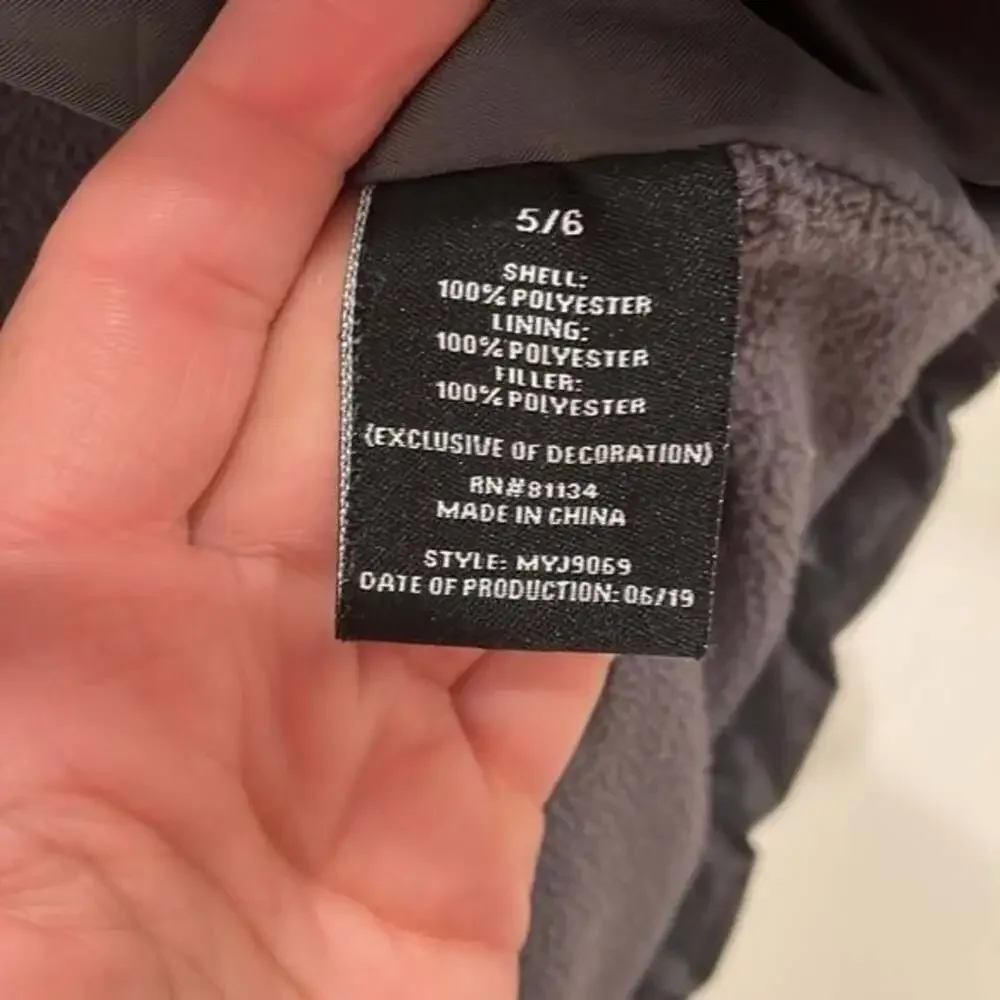 Boys Swiss Alps Puffer Winter Coat Jacket Blue And Grey Size 5 / 6​​​​​​​
